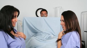 18 year old cutie Christine Paradise pulling denim shorts aside